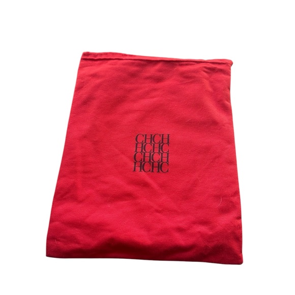 Carolina Herrera Red Suede Open Toe Booties Heels EU 40 US 9.5 Lace Up Luxury - Picture 10 of 11